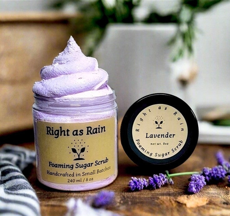 'Lavender' Foaming Sugar Scrub 8oz.