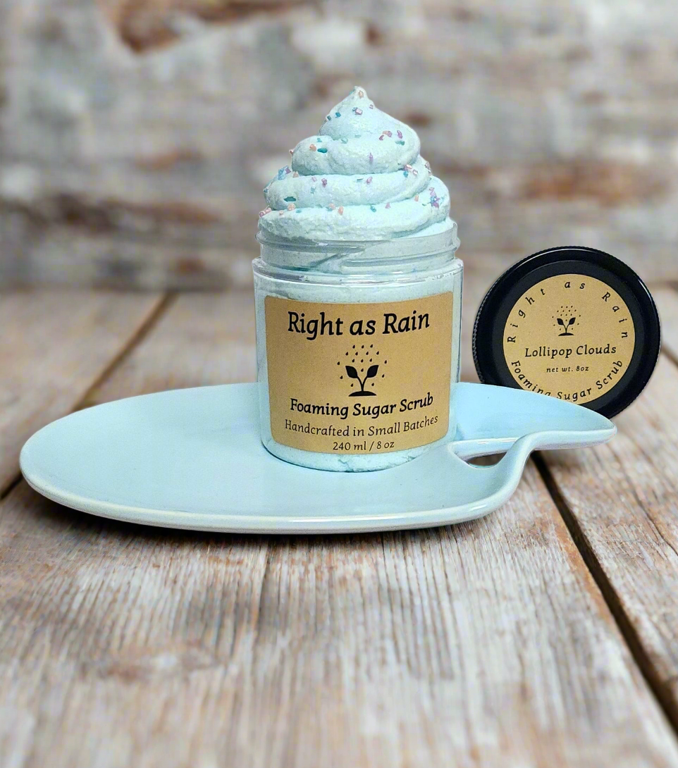 'Lollipop Clouds' Foaming Sugar Scrub 8oz.