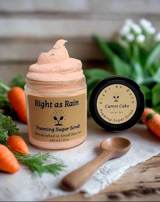 'Carrot Cake' Foaming Sugar Scrub 8oz.