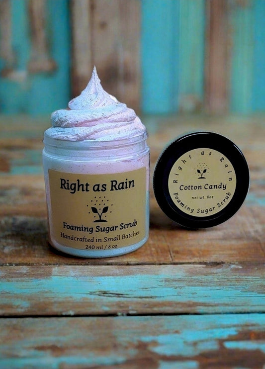 'Cotton Candy' Foaming Sugar Scrub 8oz.