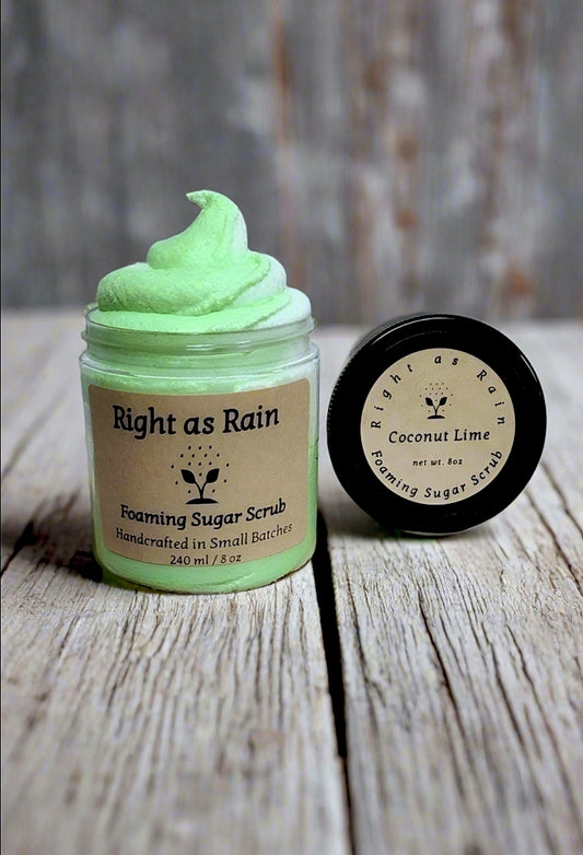 'Coconut Lime' Foaming Sugar Scrub 8oz