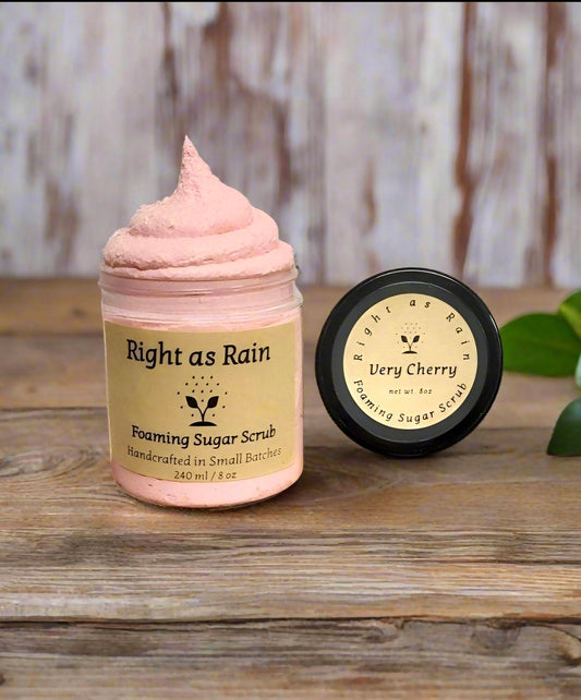 'Very Cherry' Foaming Sugar Scrub 8oz