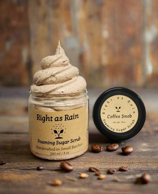 Coffee Snob Foaming Sugar Scrub 8oz