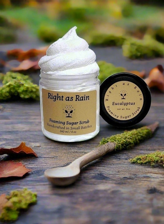 'Eucalyptus' Foaming Sugar Scrub 8oz.