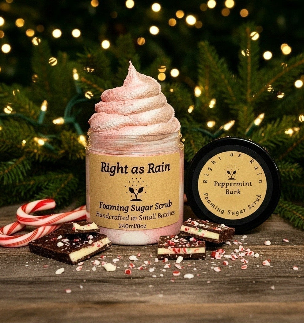 'Peppermint Bark' Foaming Sugar Scrub 8oz